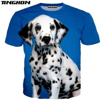 XS-7XL Animal Dog T-Shirt de Imprimare 3D Pădure Desene animate Dalmatian T-Shirt Sporturi de Plajă Tricou mulat Plaja de Agrement Dog T-Shirt 02