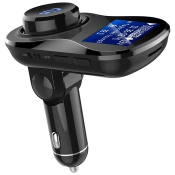 YASOKRO Bluetooth Handsfree Car Kit FM Transmițător Wireless MP3 Player Auto Audio Dual Port USB Încărcător Suport TF Card & U Disc