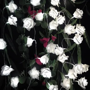 YIYANG 2M 20 Trandafiri Flori, Ghirlanda LED de Vacanță Șir de Lumini Valentine Ziua de naștere Petrecere de Nunta de Decorare Economice Baterie Lumini