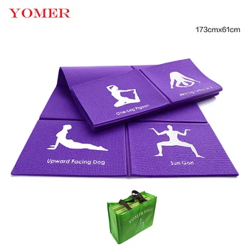 YOMER Yoga Mat 8mm Tampoane de Yoga, Fitness Mat Material PVC pentru Exerciții de Gimnastică Covoare Ori Design Unic Fitness cu Yoga Sac