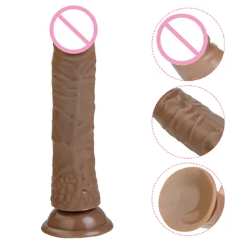 YUELV 5 Culori Realiste Penis artificial Penis Cu ventuza Pentru Realiste Scula Penisul Femei Masturbare G-spot Masaj Adult Jucarii Sexuale