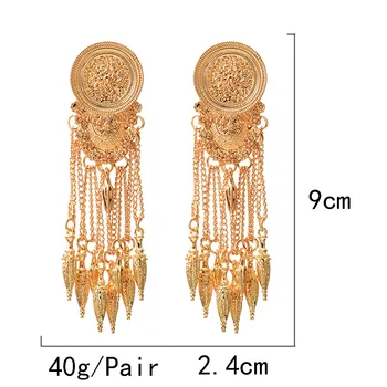 ZA New Lung de Aur Picătură Legăna Cercei Atârnă Ciucuri Lanț Fin Accesorii Bijuterii en-Gros de Epocă Pendientes Bijoux Pentru Femei