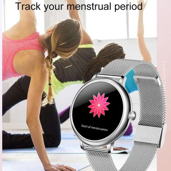În 2020, Noul Ceas Inteligent Femei Menstrual Perioadă de Monitorizare de Somn Monitor de Ritm Cardiac Fitness Sport Smartwatch Femei Pentru Android IOS