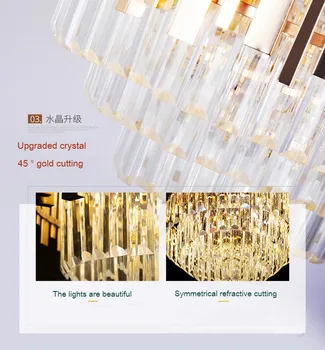 În 2020, Ventilator de Tavan, Camera de zi Lumina Atmosferă de Lux Lumina Post-moderne Acasă LED Lampă de Cristal