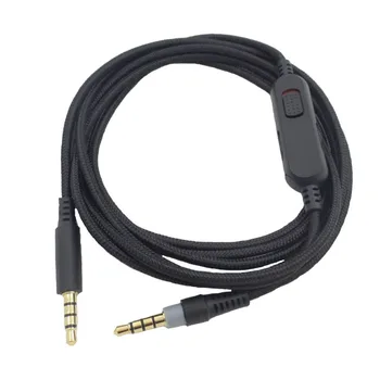 Înlocuirea Gamer Cablu Audio pentru Logitech G633 G933 cu Fir Microfon Control pentru Kingston Nor Alpha pentru PS4