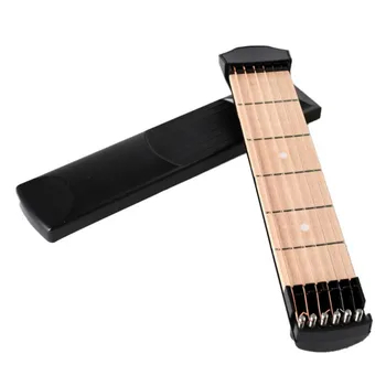 Șase-line din lemn de buzunar chitara, recomandat pentru chitara pentru incepatori portabil de chitara, chitara pentru incepatori chitara practică